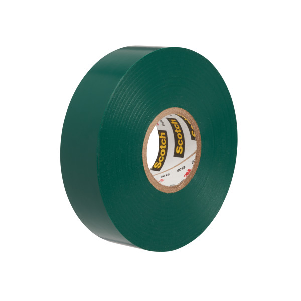 Scotch vinyl  electro isolatieband 35 19mm/20mtr, 0,18mm dik, groen